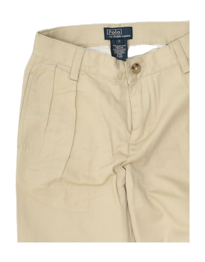 POLO RALPH LAUREN Boys Straight Chino Trousers 5-6 Years W20 L21  Beige | Vintage Polo Ralph Lauren | Thrift | Second-Hand Polo Ralph Lauren | Used Clothing | Messina Hembry 