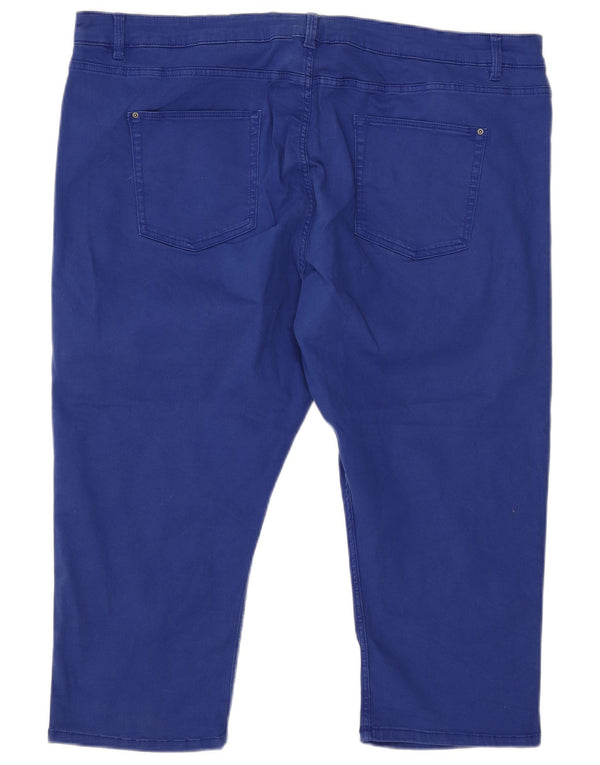 Marks & Spencer Womens Super Skinny Capri Jeans UK 24 4XL W44 L21 Blue