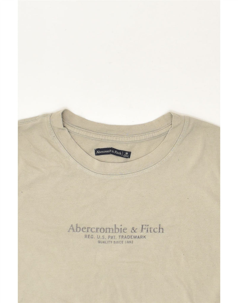 ABERCROMBIE & FITCH Womens Graphic T-Shirt Top Medium Grey Cotton | Vintage Abercrombie & Fitch | Thrift | Second-Hand Abercrombie & Fitch | Used Clothing | Messina Hembry 