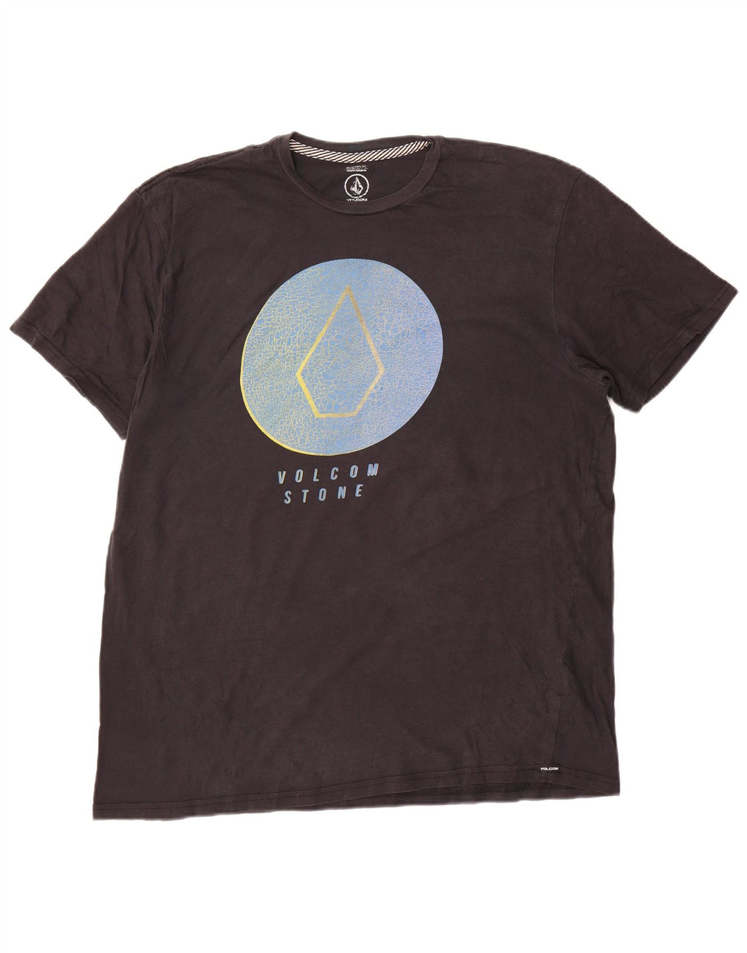 Volcom Mens Modern Fit Graphic T-Shirt Top XL Black