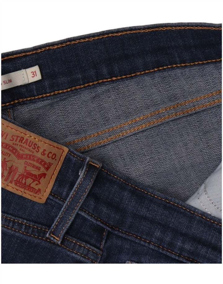Levi's Womens 312 Shaping Slim Jeans W31 L31 Navy Blue