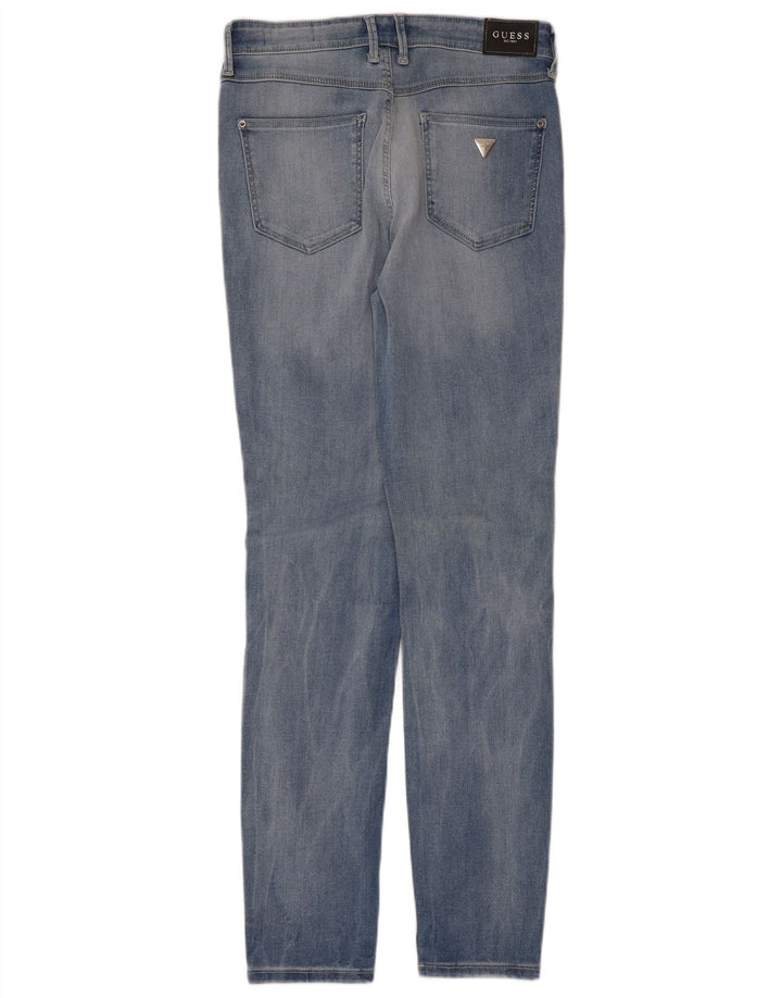 Guess Womens Skinny Jeans W29 L30 Blue Cotton