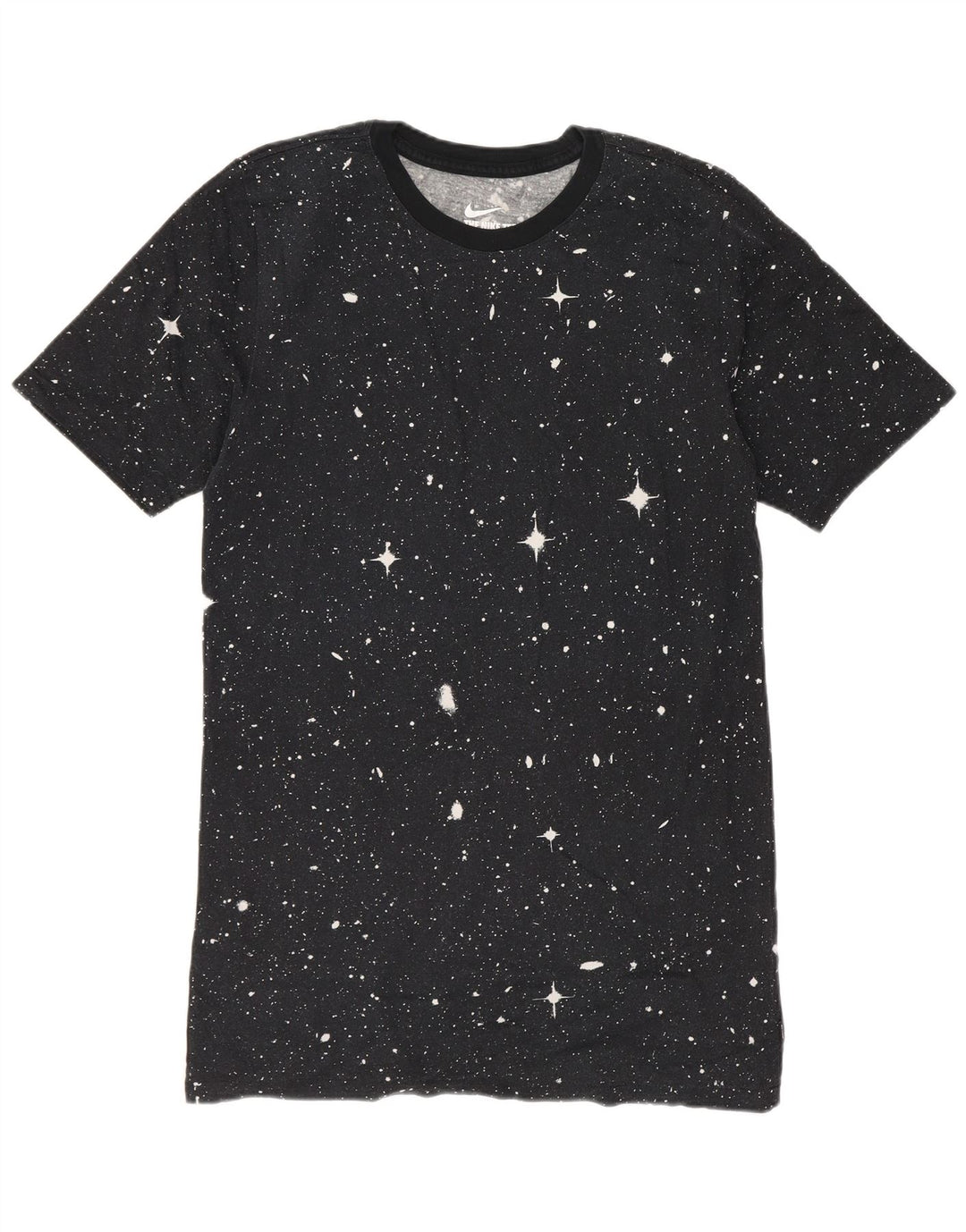 Nike Mens Graphic T-Shirt Top Small Black Spotted