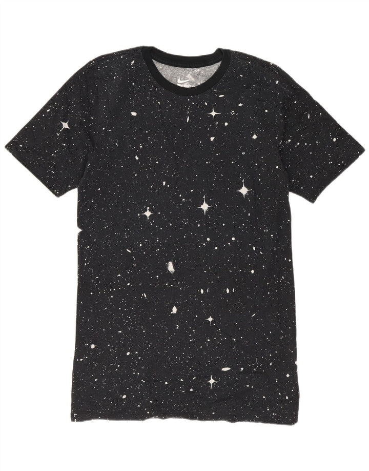 Nike Mens Graphic T-Shirt Top Small Black Spotted