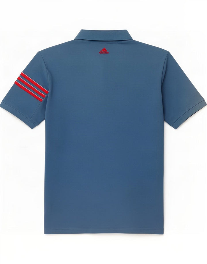 Adidas Mens Climacool Polo Shirt Medium Blue Polyester