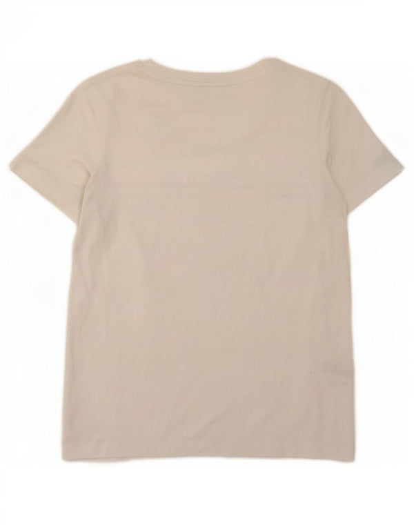 Champion Womens Graphic T-Shirt Top UK 14 Large White Cotton