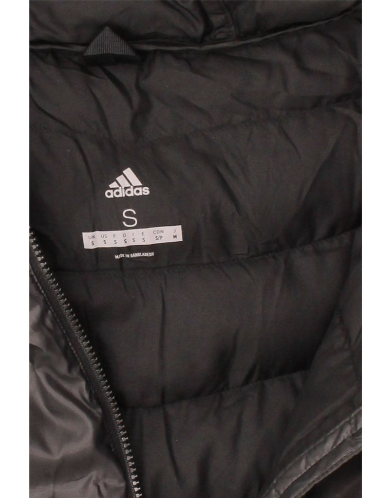 ADIDAS Mens Hooded Padded Jacket UK 36 Small Black Polyester Vintage Adidas and Second-Hand Adidas from Messina Hembry 