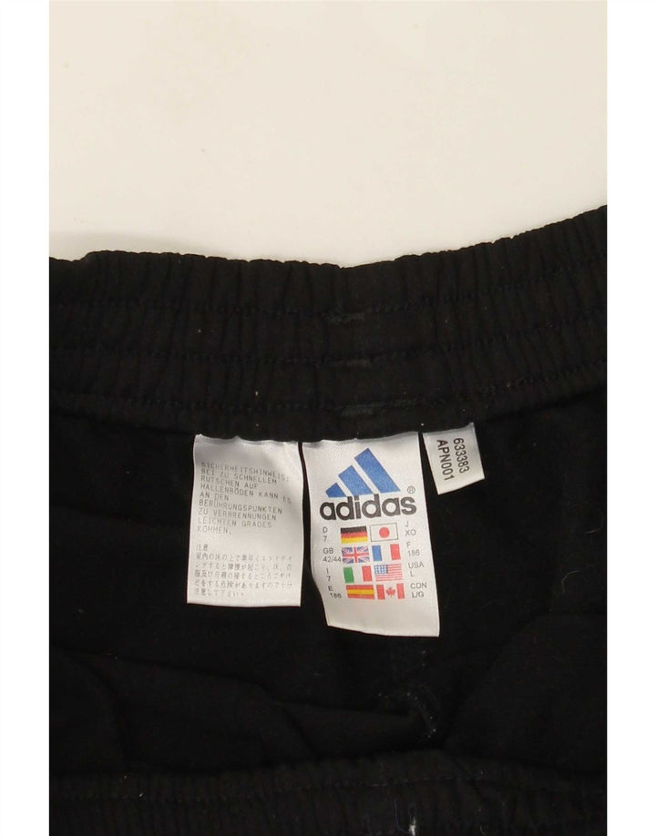 Adidas Mens Tracksuit Trousers UK 42/44 Large  Black Polyester