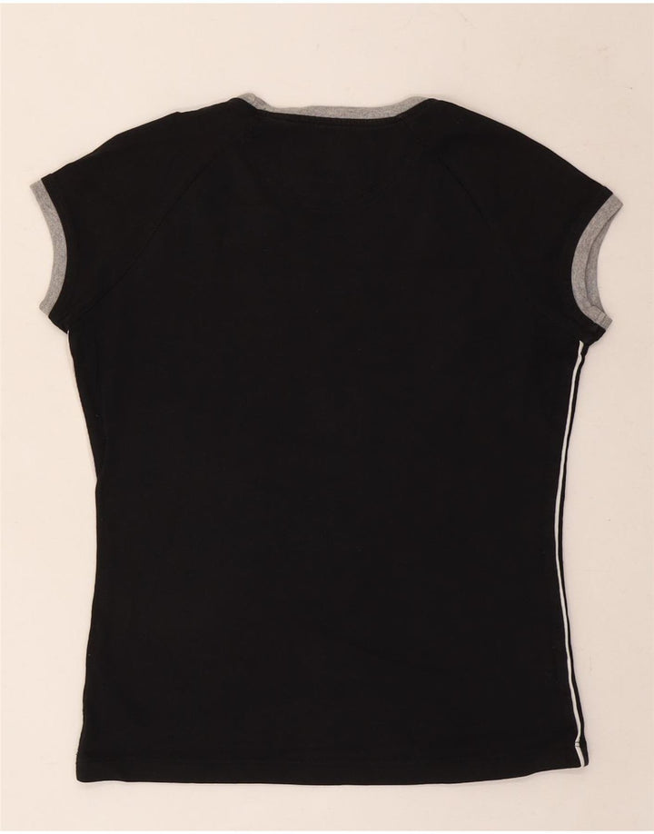 Champion Womens Heritage Classics Graphic T-Shirt Top UK 10 Small Black