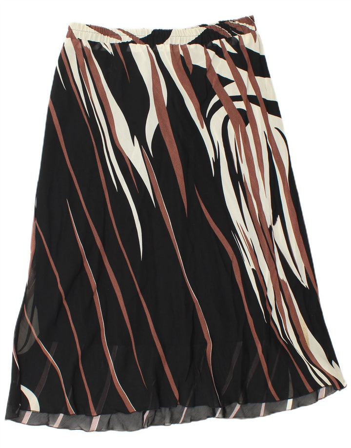 Vintage Womens A-Line Skirt W30 Medium Black Striped