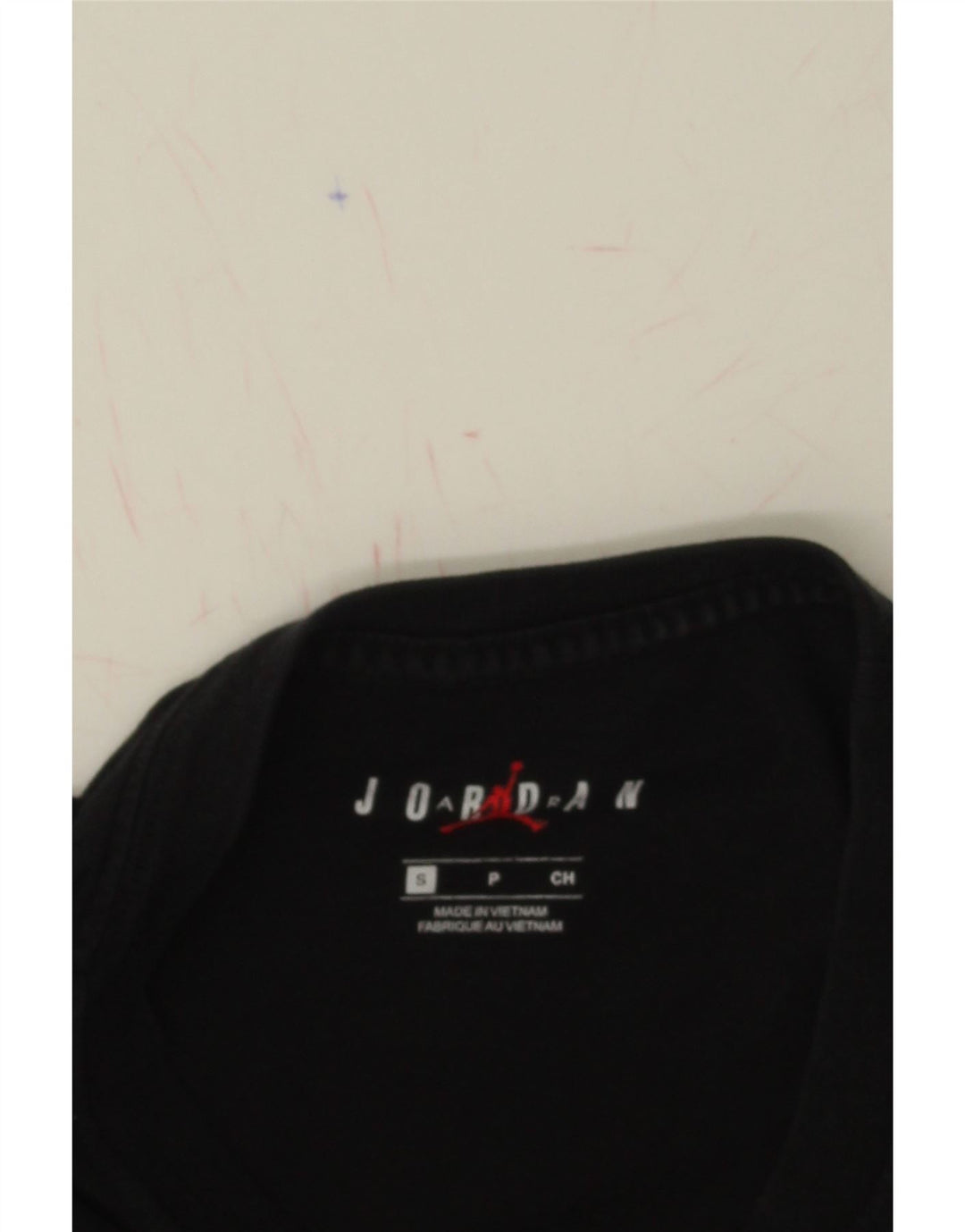 JORDAN Mens Graphic T-Shirt Top Small Black Cotton Vintage Jordan and Second-Hand Jordan from Messina Hembry 