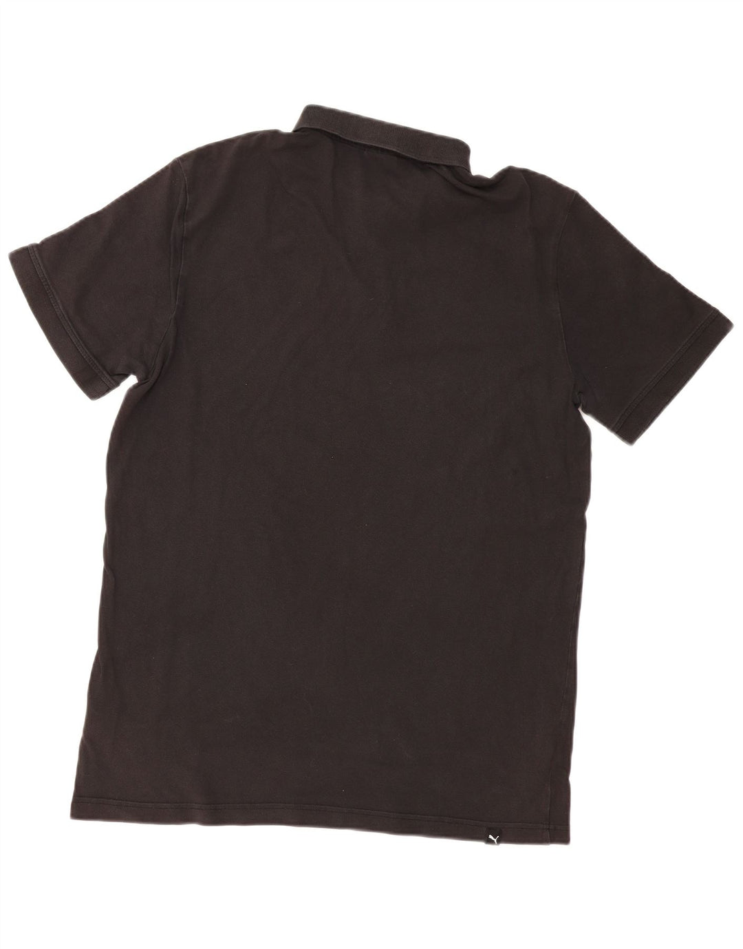 PUMA Mens Graphic Polo Shirt Large Black Cotton