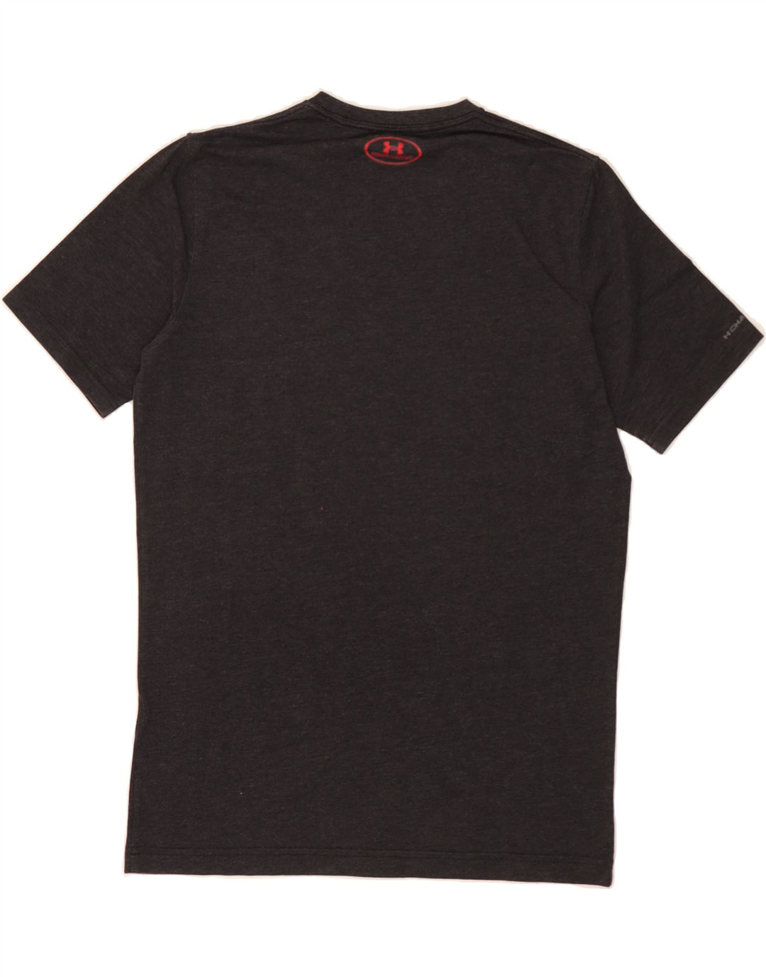 UNDER ARMOUR Mens Heat Gear Graphic T-Shirt Top Small Grey Vintage Under Armour and Second-Hand Under Armour from Messina Hembry 