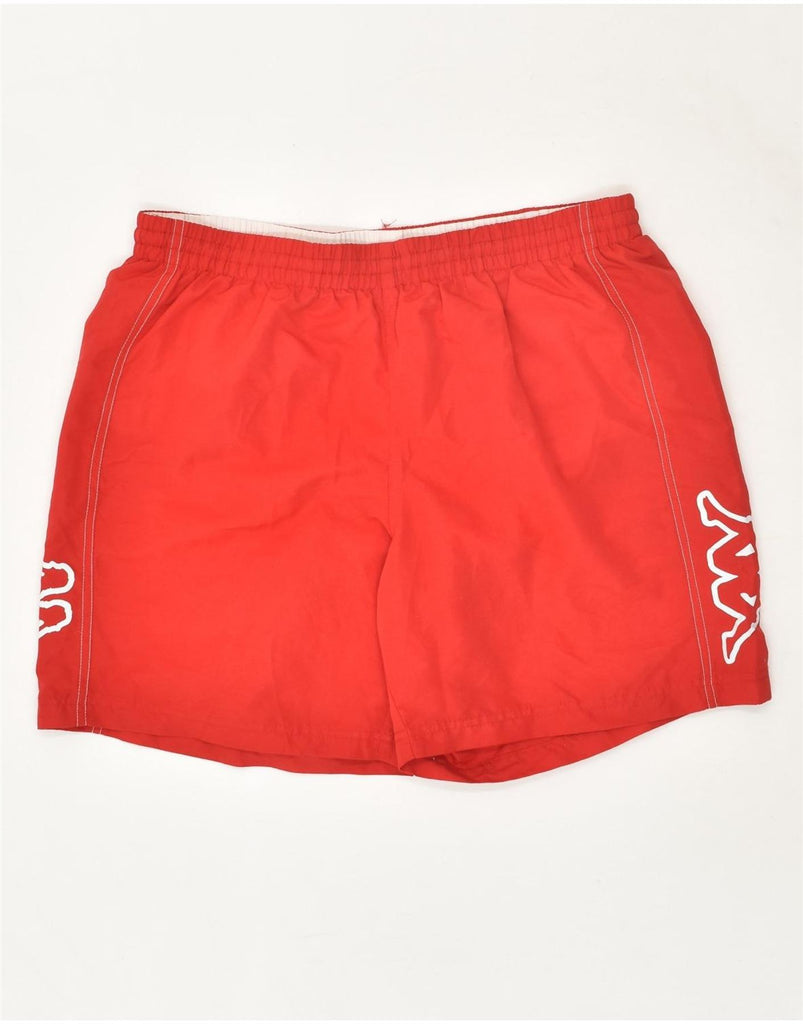 KAPPA Mens Graphic Sport Shorts XL Red Polyester | Vintage Kappa | Thrift | Second-Hand Kappa | Used Clothing | Messina Hembry 