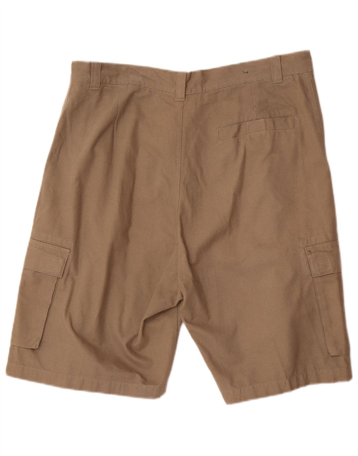 OXFORD BLUE Mens Cargo Shorts XL W38 Beige Cotton