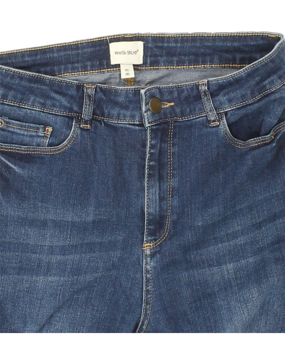 WHITE STUFF Womens Skinny Jeans UK10 Small W30 L30 Blue Cotton Vintage White Stuff and Second-Hand White Stuff from Messina Hembry 