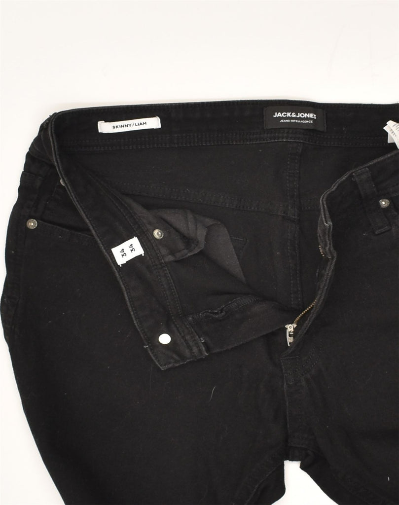 JACK & JONES Womens Liam Skinny Jeans W34 L34  Black Cotton | Vintage Jack & Jones | Thrift | Second-Hand Jack & Jones | Used Clothing | Messina Hembry 