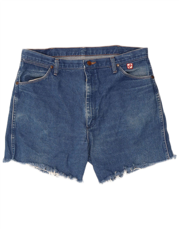 Wrangler Mens Denim Shorts W38 XL Blue Cotton