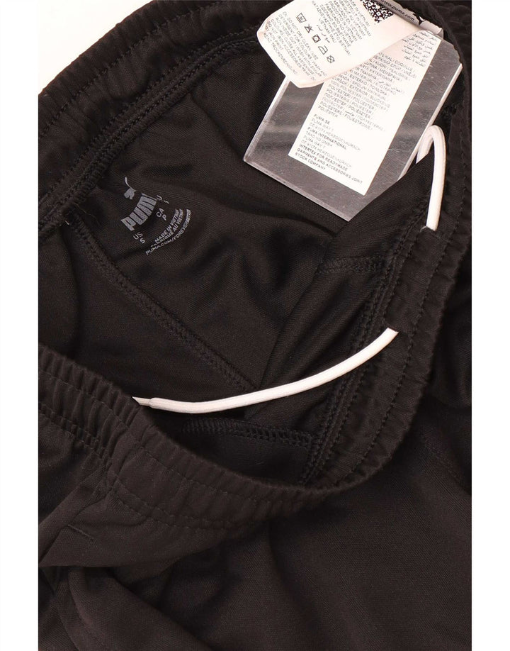 Puma Mens Tracksuit Trousers Joggers Small Black Polyester