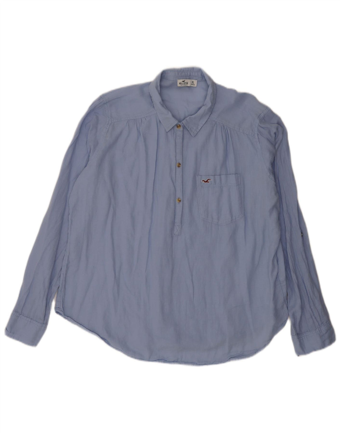 Hollister Womens Pullover Shirt UK 18 XL Blue Cotton