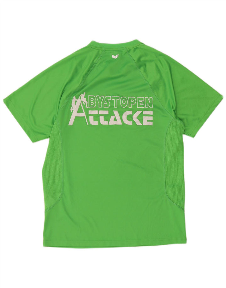 Erima Mens Graphic T-Shirt Top Medium Green Polyester