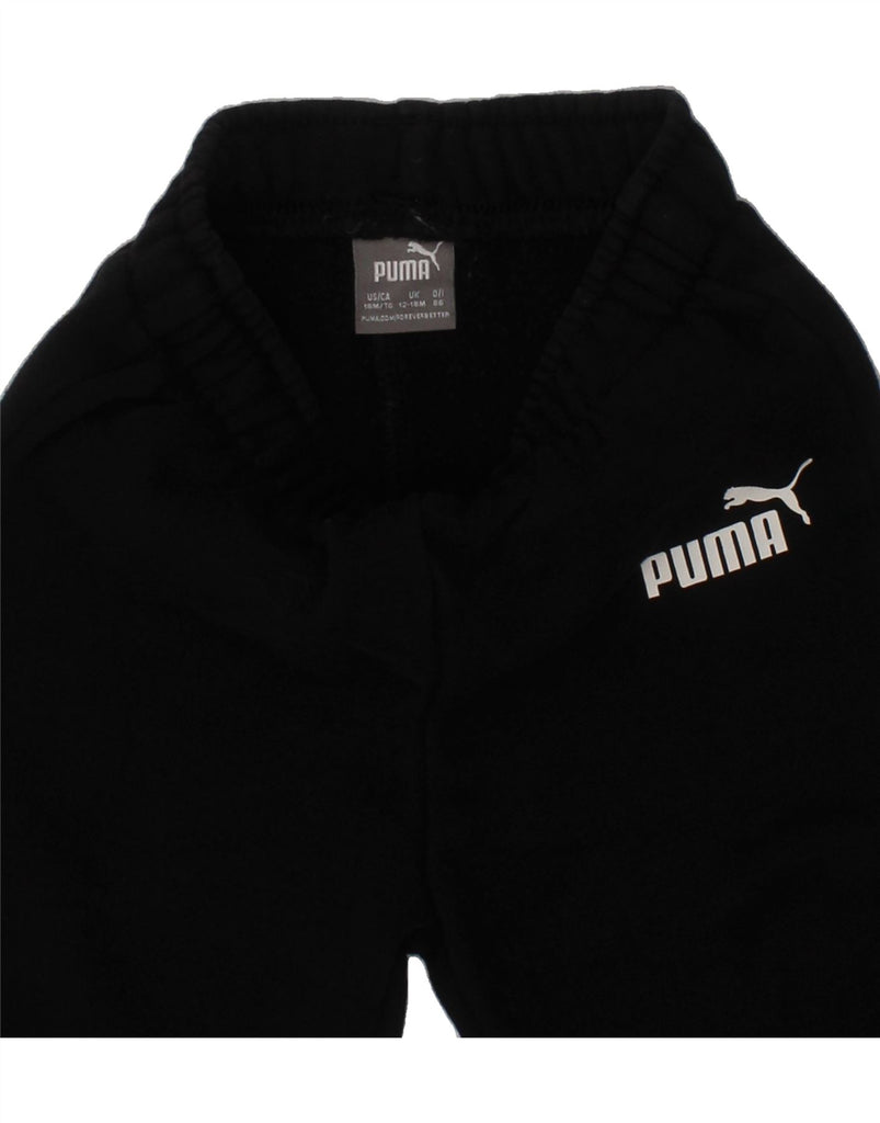 PUMA Baby Boys Joggers Tracksuit Trousers 12-18 Months  Black Cotton Vintage Puma and Second-Hand Puma from Messina Hembry 