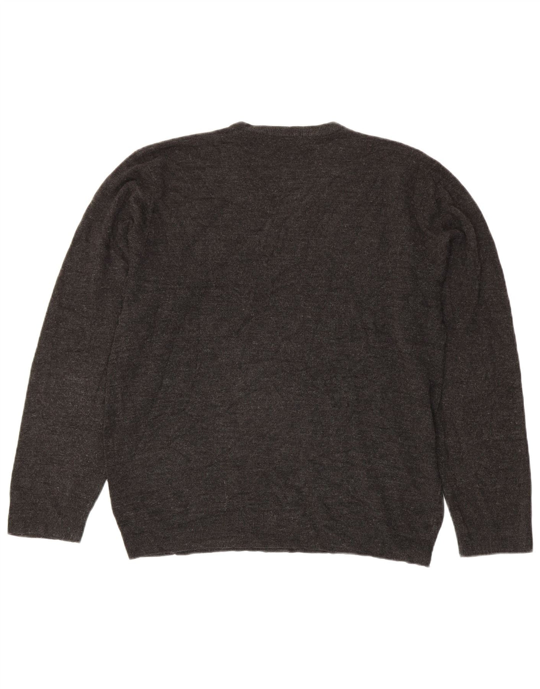 Marks & Spencer Mens Blue Harbour V-Neck Jumper Sweater Large Grey Acrylic