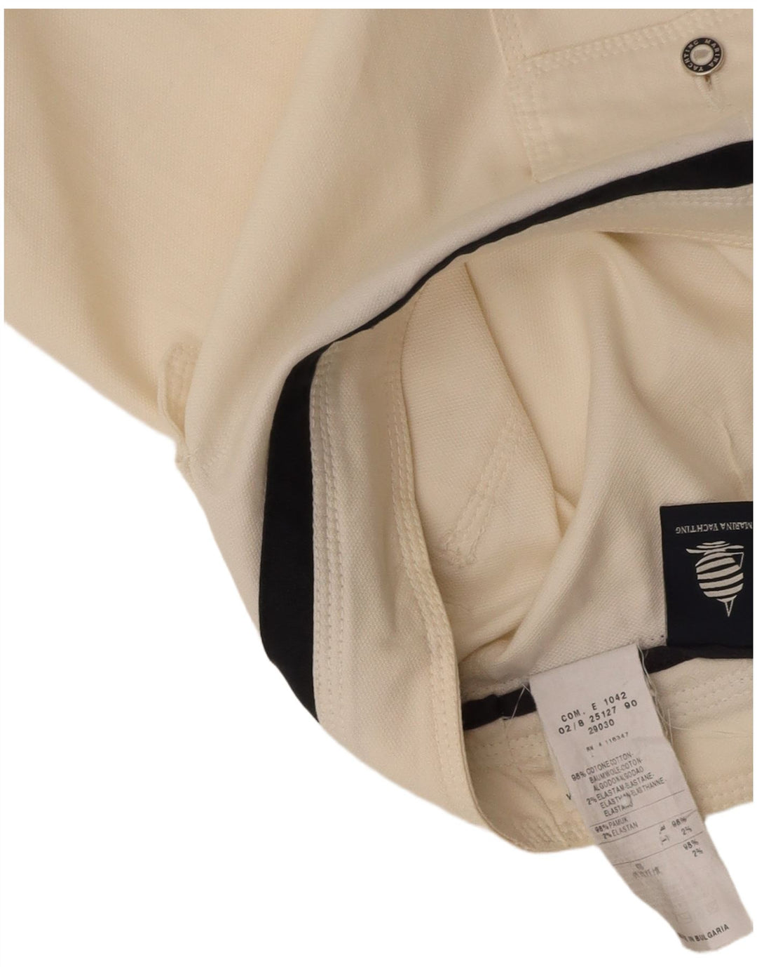 MARINA YACHTING Womens Pencil Skirt W30 Medium Off White Cotton