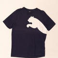 PUMA Mens Graphic T-Shirt Top Large Navy Blue Cotton Vintage Puma and Second-Hand Puma from Messina Hembry 