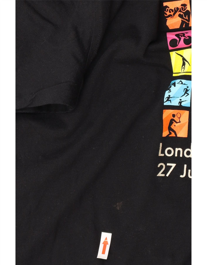 Adidas Mens Graphic T-Shirt Top Large Black Cotton