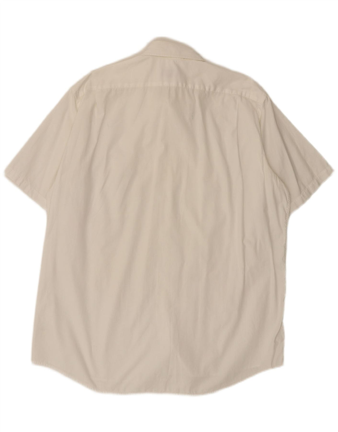 Lacoste Mens Short Sleeve Shirt Size 42 Large White Cotton