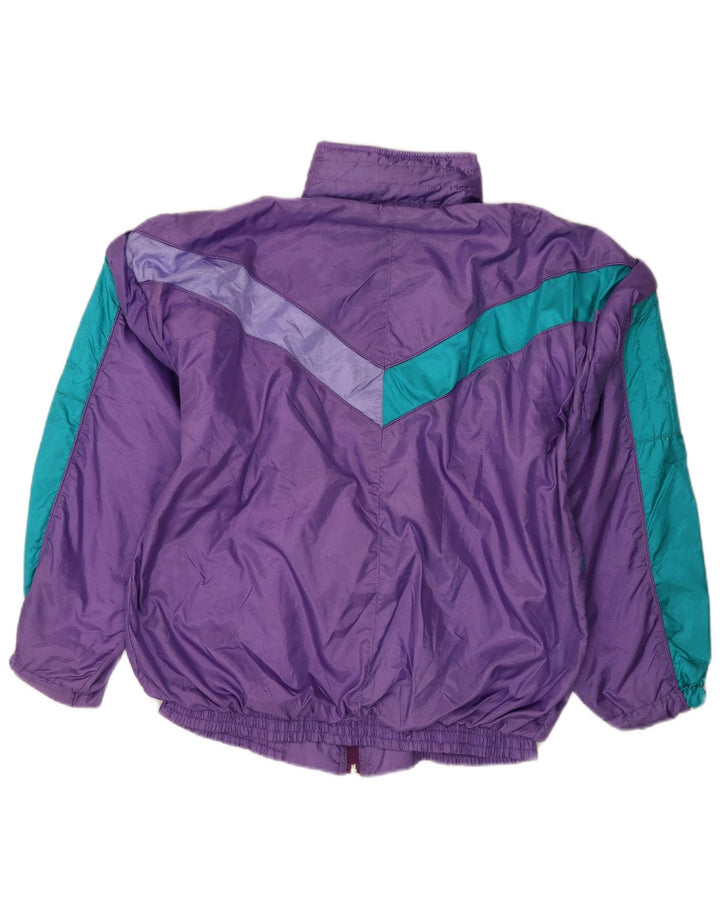 Vintage Womens Full Tracksuit UK 14 Medium  Purple Colourblock