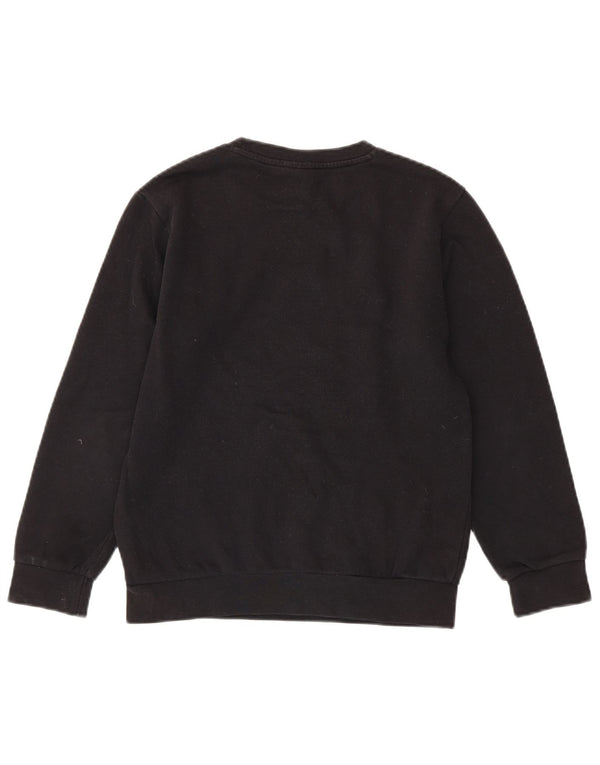 Champion Boys Graphic Sweatshirt Jumper 11-12 Years Large Black Cotton