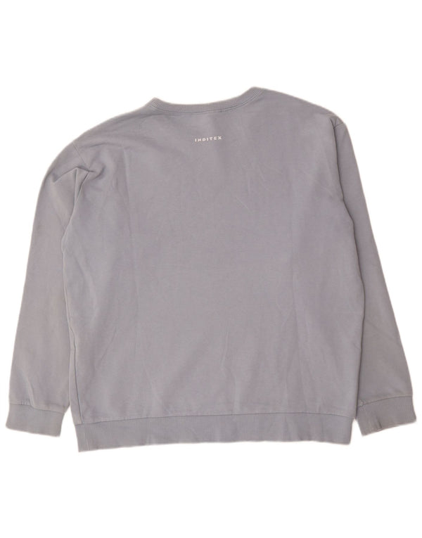 Zara Mens Sweatshirt Jumper XL Blue Cotton
