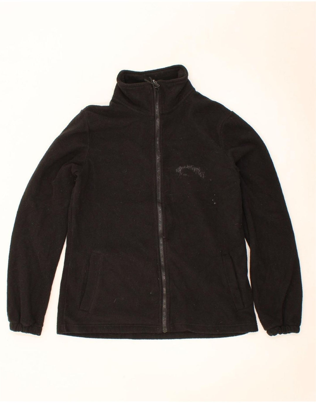 MOUNTAIN WAREHOUSE Womens Fleece Jacket UK 10 Small Black Polyester Vintage Mountain Warehouse and Second-Hand Mountain Warehouse from Messina Hembry 