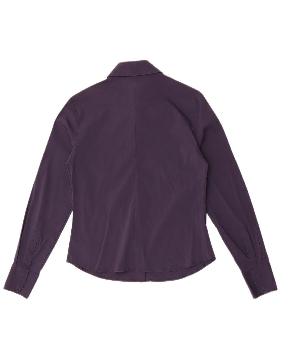 Max Mara Womens Shirt UK 10 Small Purple Cotton