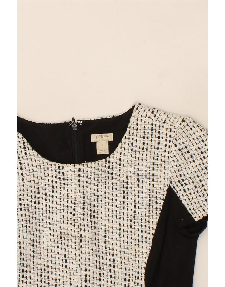 J. CREW Womens Sheath Dress US 0 XS Grey Colourblock Polyester Vintage J. Crew and Second-Hand J. Crew from Messina Hembry 