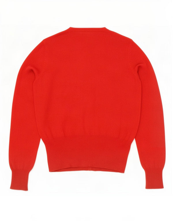 Marks & Spencer Womens Cardigan Sweater UK 8 Small Red Viscose