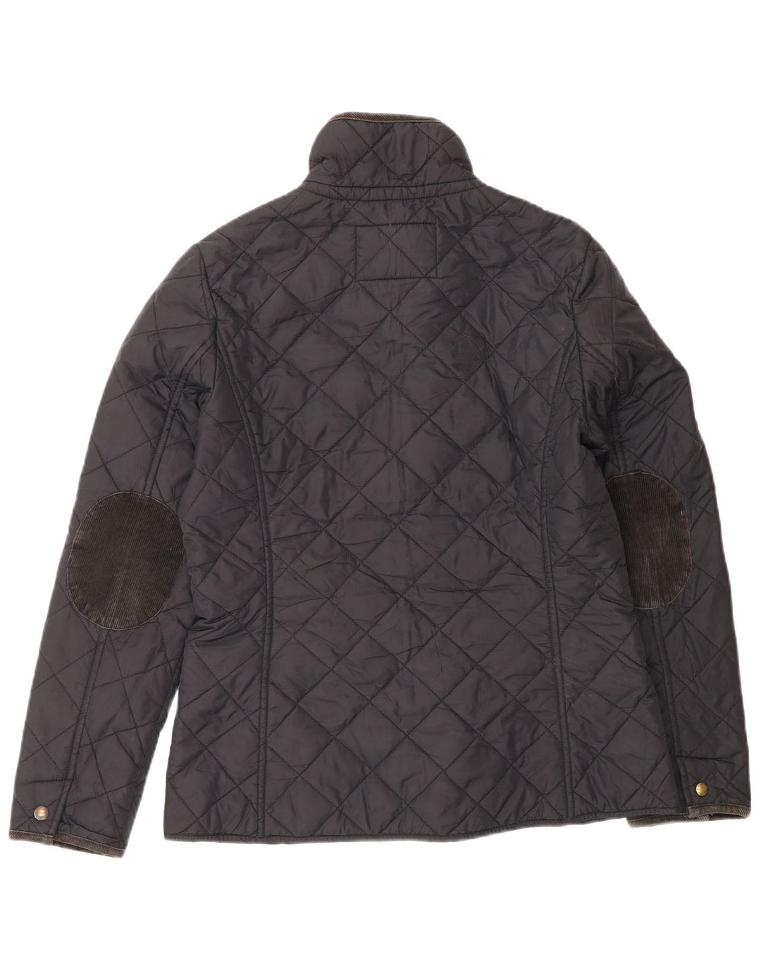 JOULES Womens Quilted Jacket UK 12 Medium  Black Polyamide