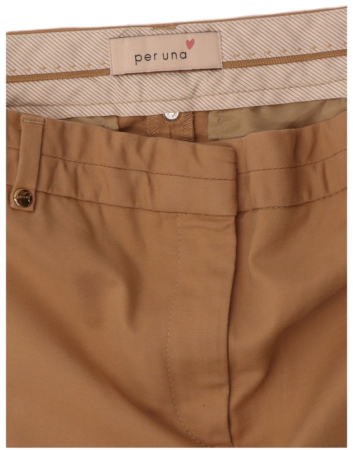 PER UNA Womens Slim Cropped Trousers W28 L25 Beige