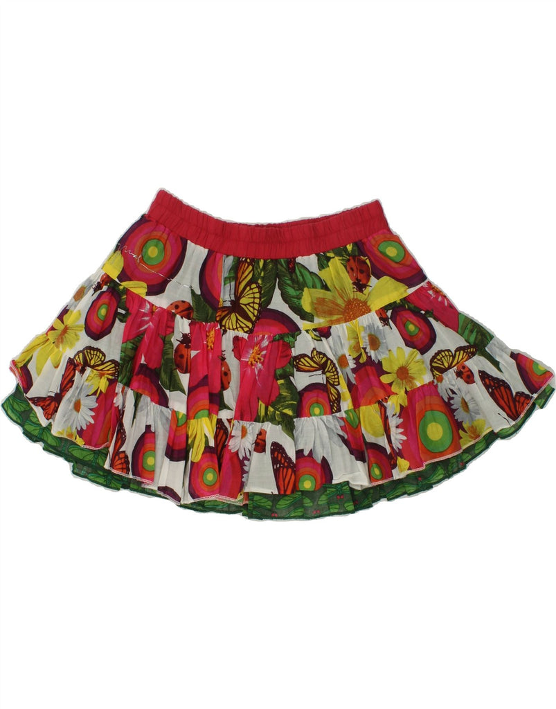 DESIGUAL Girls Reversible A-Line Skirt 5-6 Years W24  Multicoloured Floral | Vintage Desigual | Thrift | Second-Hand Desigual | Used Clothing | Messina Hembry 