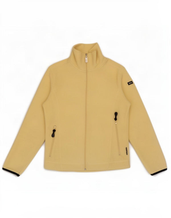 Asics Womens Fleece Jacket UK 6 XS Yellow