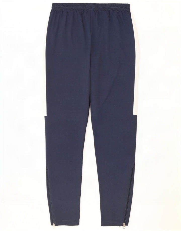 Nike Mens Dri Fit Tracksuit Trousers Medium Navy Blue Colourblock Polyester