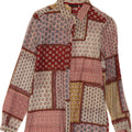 MASSIMO DUTTI Womens Shirt EU 34 2XS Multicoloured Patchwork Vintage Massimo Dutti and Second-Hand Massimo Dutti from Messina Hembry 