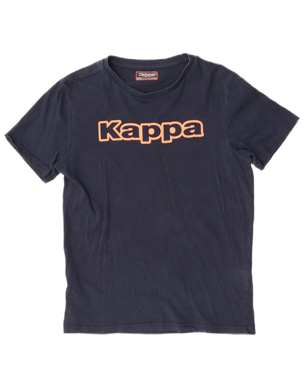 Kappa Mens Graphic T-Shirt Top Small Navy Blue Cotton