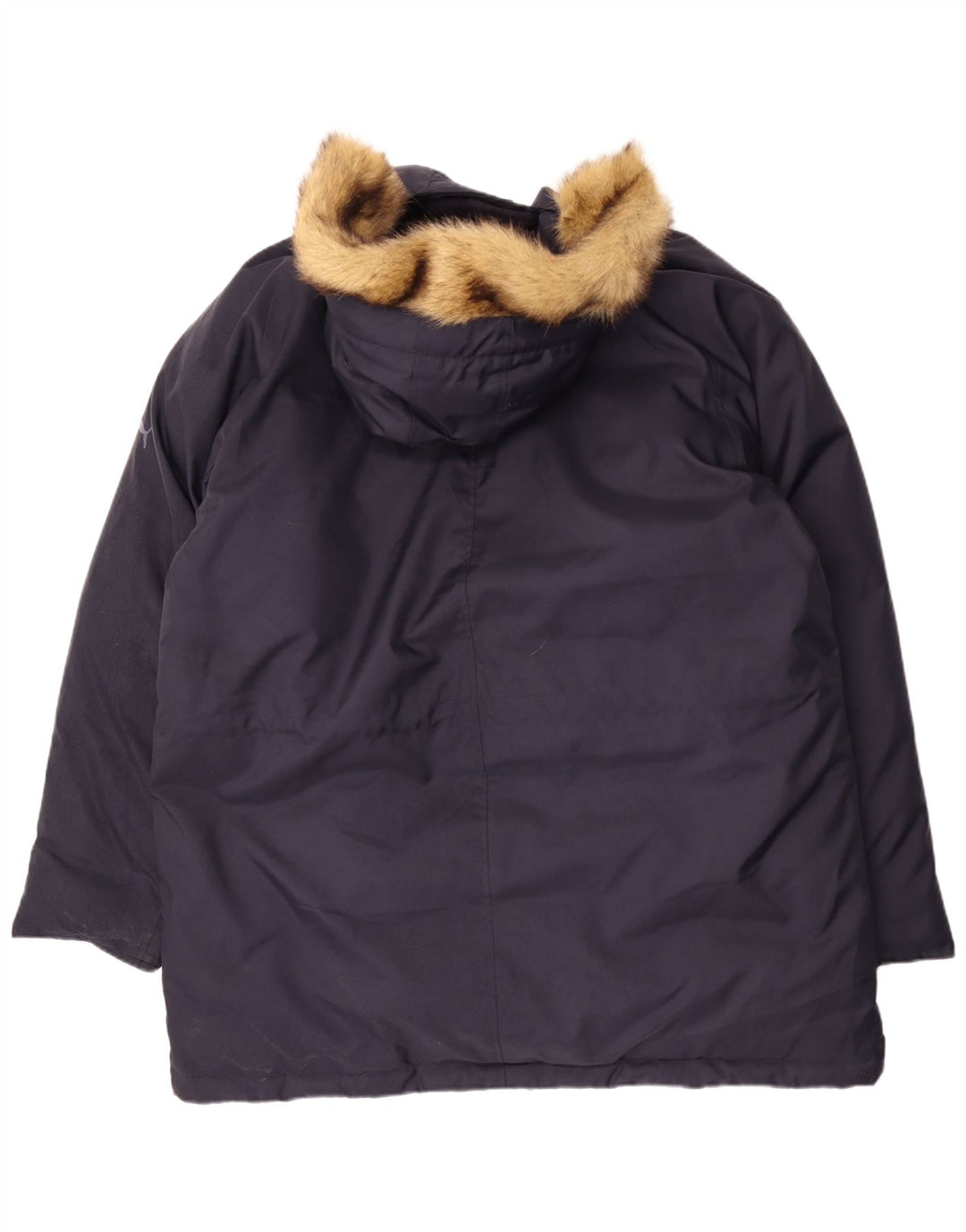 PUMA Mens Hooded Padded Coat UK 42 XL Navy Blue Polyester