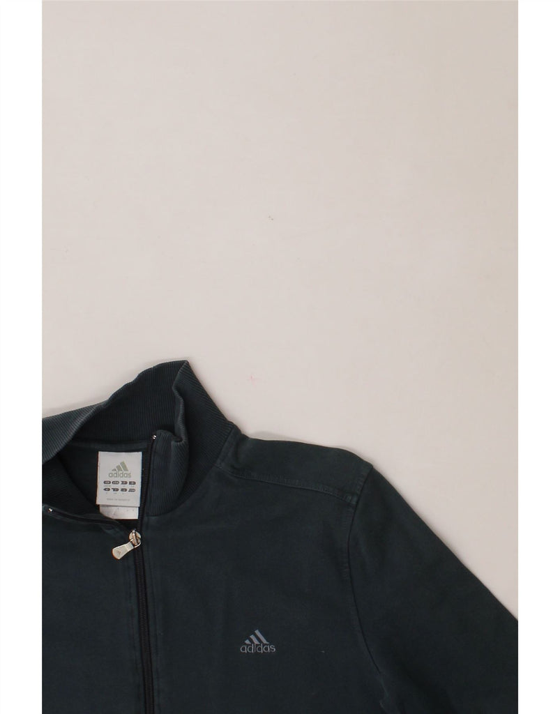 ADIDAS Womens Tracksuit Top Jacket UK 38/40 Medium Navy Blue Cotton Vintage Adidas and Second-Hand Adidas from Messina Hembry 