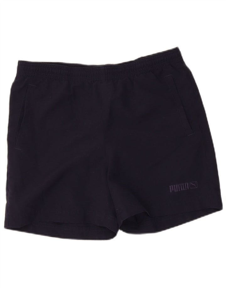 Puma Boys Sport Shorts 13-14 Years Navy Blue Polyester