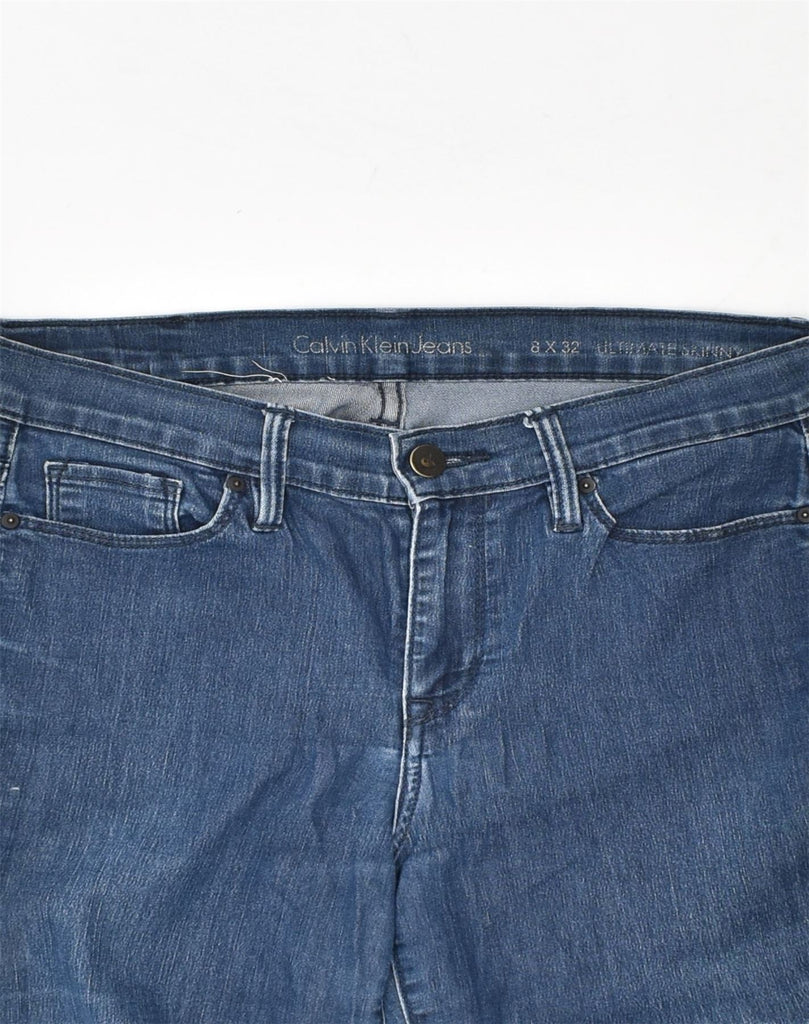 CALVIN KLEIN Womens Slim Jeans US 8 Medium W30 L32 Blue Cotton | Vintage Calvin Klein | Thrift | Second-Hand Calvin Klein | Used Clothing | Messina Hembry 