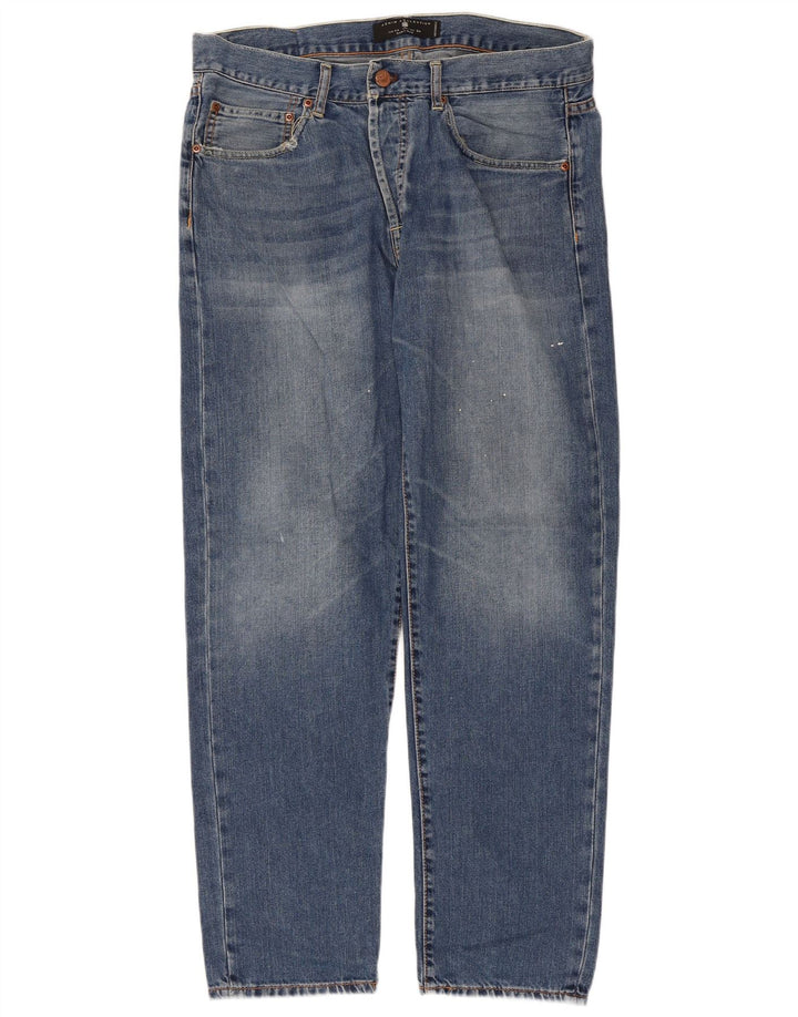 Zara Mens Straight Jeans EU 44 Large W34 L29 Blue